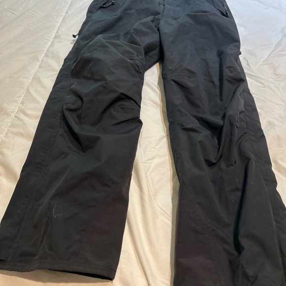 Solstice Snow Ski Pants Men’s L Waterproof Black Zip Legs Insulated Snowboard - Picture 1 of 11